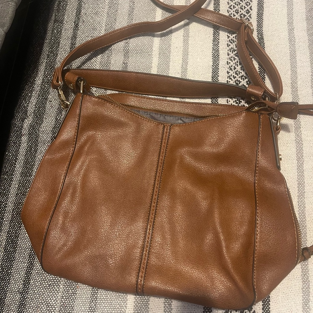 Brown vegan leather hobo from Amazon